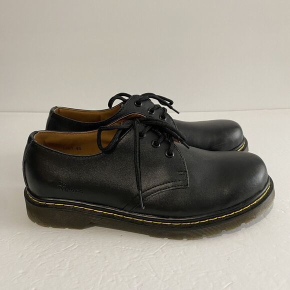 Men's Shoes Dr. Martens 1461 3 Eye Leather Oxfords 11838002 BLACK SMOOTH - Picture 3 of 9